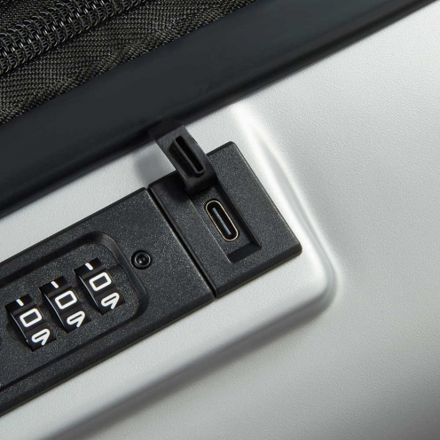 خرید چمدان دلسی مدل پژو سایز کابین رنگ خاکستری چمدان ایران - delsey paris PEUGEOT ZIP CABINE 55 CM 00100780111 chamedaniran 7